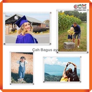 A4 Acrylic Frame Wall Mount Wall Frame Acrylic A4 Custom Frame Figura Ponorogo Brand MC Marga Cipta