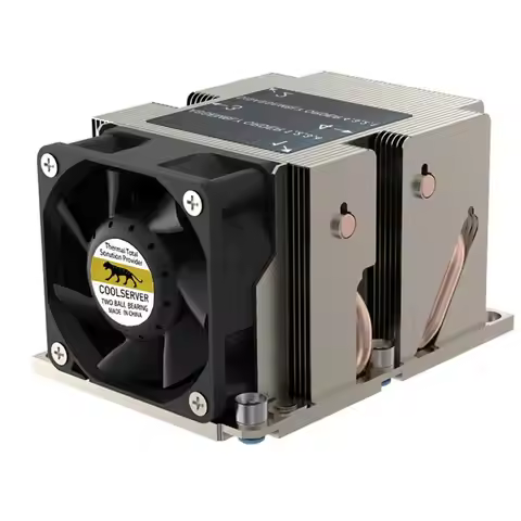 LGA3647-2U-R83 Cooler 240W for LGA 3647 Narrow Type Radiator 2U Heat Sink 4 heat pipe Side blow cool