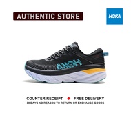 รับประกันของแท้ Hoka One One Bondi 7 " Black Yellow " รองเท้ากีฬา 1110518 - BATL รับประกัน 1 ปี