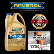 RAVENOL ENGINE OIL VOLLSYNTH TURBO VST USVO SAE 5W40  FULLY SYNTHETIC 5L / 1L MADE IN GERMANY