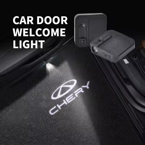 HD LED For Chery Logo Tiggo 3 5 7 8 Pro Plus Jetour X70 Arrizo Amulet Arrizo Car Door Courtesy Light