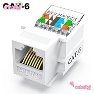 AHTY RJ45 Ethernet Module, Tool-Less White Module Coupler, UTP Connector Cat5e Cat6 Panel