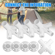 White Tent Foot Connector for 3x3m Gazebo Awning Tent Corner Center Connector