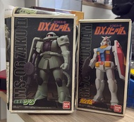 全新 盒殘 Bandai DX Sofvi Suit Gundam Gundam RX-78-2 Zaku II 軟膠玩具 機動戰士 高達
