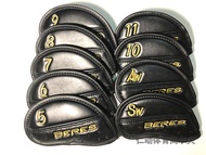 Honma Club Cover Hippopotamus Genuine Beres Golf Irons Set Ostrich Like Leather Cap Set Club Protect