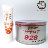 HITARY 928 POLY CAR PUTTY (BROWN/GREY) 1KG With HARDENER