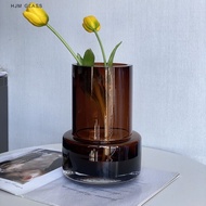 HJM-Modern Light Luxury High Quality Glass Glass Vase Home Creative Flower Arrangement Coffee Table 