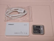 Lexar 64GB CF卡，送Pisen USB 3.0 讀卡器
