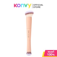 JOVINA COSMETICS PRO Liquid Duo Brush 1pc แปรงลงรองพื้นมี 2 หัวในด้ามเดียว