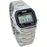 SKMEI Jam Tangan Pria Digital Stainless Anti Air Tali Rantai Kotak Sport LED Men Watch Keren