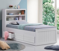 Single Size Wooden Storage Bed