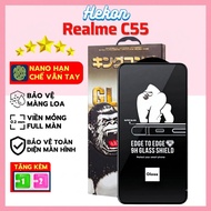 Realme C55 hekon tempered glass full screen | Screen protector for Realme phones