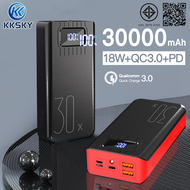 KKSKY Powerbank 30000mAh พาวเวอร์แบงค์ ของแท้ หัวชาร์จเร็ว Fast Charging แบตสำรองพกพา