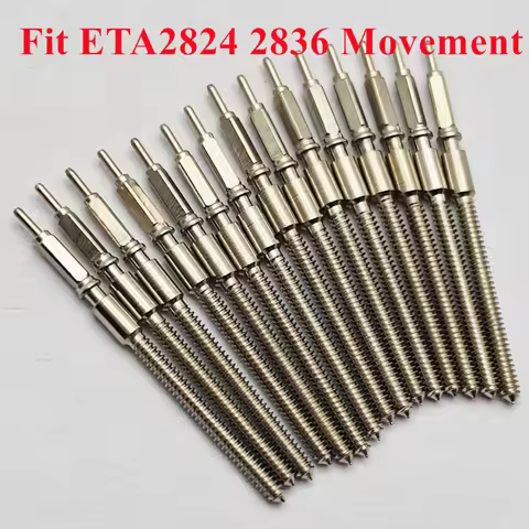 RICHUS ETA2824 Watch Crown Stem Stainless Steel Watch Stem Replacement Fit ETA 2824 2834 2836-2 Watc