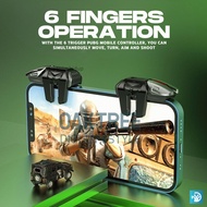 G21 Trigger Pubg FF Fps L1 R1 Gaming Six Finger Trigger Gaming