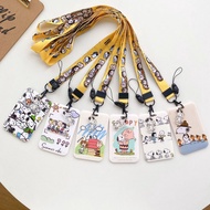 Snoopy MRT Card Holder EasyCard Card Holder Badge Card Long Rope Card Holder Lanyard Student Meal Card Protective Case Access Control Card Bus Card Hanging Bag Buckle