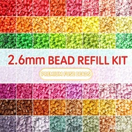 BM8J (A-C）1000Pcs 2.6mm Melting Fuse Beads 221 Complete Colors Refill Bag DIY Handcraft 3D Puzzle Ar