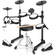 Electric Drum Set, Electronic Drum Set With Mesh Drum,electric Drums With 150 Sounds And 10 Demos Fo