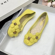 Pointed Flat Shoes  New All-match Plus Size Boat Shoes Wedding Shoes soft-soled Shoes Rhinestone Pansy Shoes