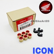 HONDA Pulley Roller Set Motor ICON Weight Standard 9G Per PC 1set6pcs Spare Part U Clip Slip Clip Mo