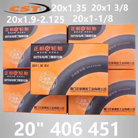 Bicycle Tube 20 Inch 406 451 Folding Bike Tube 20x1.35 20x1-1/8 3/8 20x1.9-2.125 CST Rubber Inner Tu