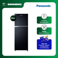 Panasonic 395L Inverter Energy Saving 2 Door Top Freezer Fridge / Refrigerator PSN-NRTL381BPKM