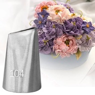 Cream Nozzle No. 104 Rose PETAL TUBES Stainless Steel Small Size