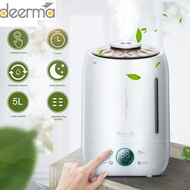 Original Deerma Air Humidifier Aroma Diffuser Oil Ultrasonic Fog 5l Quiet Aroma Mist Maker Led Touch