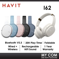 Havit I62 Headwear Headset 90° Rotation Ear-Muff Wired/ Wireless Headphone With HiFi Sound, 20 Hours