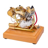 Harley Motorcycle Engine Engine Engine Model Stainless Steel Metal Mini Mini Engine Fuel Starter Toy