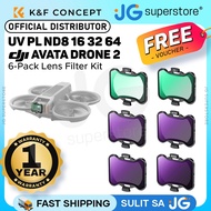 K&F Concept (6 Pack) UV + PL + ND8/16/32/64 DJI AVATA 2 Drone Lens Filter Kit Set 8K Ultra HD