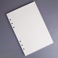 1pc 80 Sheets/160 Pages Refillable Loose Leaf Notebook Paper (White Lined Pages), 100g Thicker Chamo