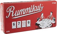 Rummikub in Retro Tin - The Original Rummy Tile Game by Pressman Red, 5"