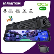 QCY F24 4K Ultra HD BSD 9.66" Touch Screen 4k+1080P(Ultra HD video) Dash Camera