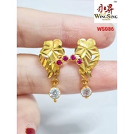 Wing Sing 916 Gold Earrings / Subang Indian Design  Emas 916 (WS086)