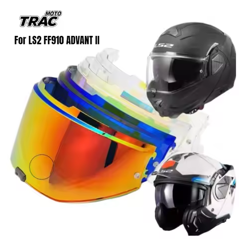 FF910 Multi-color Photochromic Helmet Lenses for LS2 FF910 ADVANT II Modular Motorcycle Helmet Black