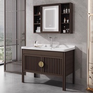 Makeup Cabinet Ceramic Basin Floor Cabinet Combination Aluminum Bathroom Cabinet
