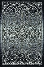 Maples Rugs Pelham Vintage Kitchen Rugs Non Skid Accent Area Carpet [Made in USA], 1'8 x 2'10, Navy/