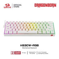 Redragon K630 60% Wired RGB Gaming Keyboard 61keys Compact Mechanical Keyboard