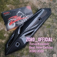 Cover Tutup Knalpot Carbon Beat New Deluxe / Beat Street 2020-2022Carb