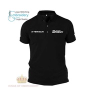 MICROFIBER QUICK DRY FIT JERSEY Baju Polo Classic T Shirt logo Embroidery Sulam Isuzu DMax XTerrain 