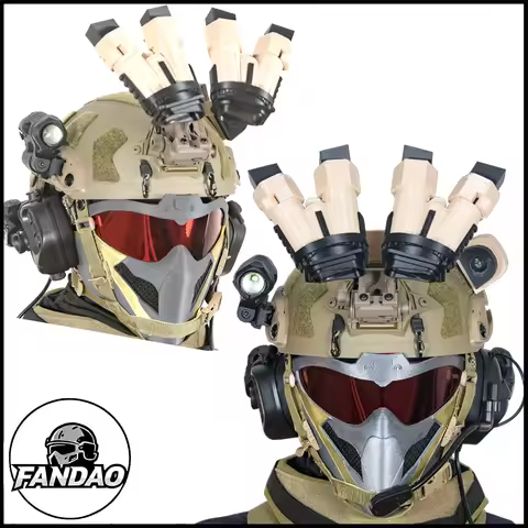 Airsoft Tactical Helmet Set with Night Vision Goggles Camera Mask Delta Force Game Gear for Outdoor 