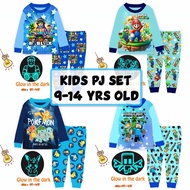 Cuddle Me 9-14 Years Old Kids Pyjamas / Glow in the Dark Children Sleepwear / Kids Pajamas Set