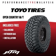 15 16 17 inch Toyo Open Country MT OPMT 4X4 Mud Terrain Tyre (FREE INSTALLATION/DELIVERY) Made in Ja