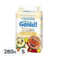 nepia 王子 Genki 麵包超人黏貼型尿布  S  280片