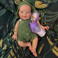 ซิลิโคน Reborn ตุ๊กตา 13 นิ้วเปิดปาก Boy Unpainted/ทาสีตุ๊กตาทารกแรกเกิด Reborn de ซิลิโคนจริง