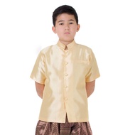 เสื้อชุดไทยเด็กชาย เสื้อไหมเด็กชาย เสื้อไหมเด็ก เสื้อชุดไทยเด็ก เสื้อพระราชทานเด็ก เสื้อราชปะแตนเด็ก Shirt for boy Thai costume