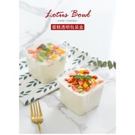 50 -100 Square Plastic Boxes HT10-8 for Cold Cakes, Mousse Cakes, Tiramisu - Vietnam