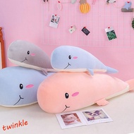 TWINKLE1 Whale Plush Toy Cartoon Soft Sleeping Pillow Kids Toys Decorate Underwater Whale Stuffed To