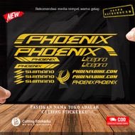 Phoenix Bike Cutting Sticker Variasi Stiker Set Sepeda Mtb Lipat Gunung Frame Bmx